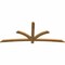 Ekena Millwork Davenport Rough Sawn Timber Gable Bracket, Western Red Cedar, 96"W x 40"H x 2"D x 4"F, 10/12 Pitch GBW096X40X0204DAV00RWR - alternate 4